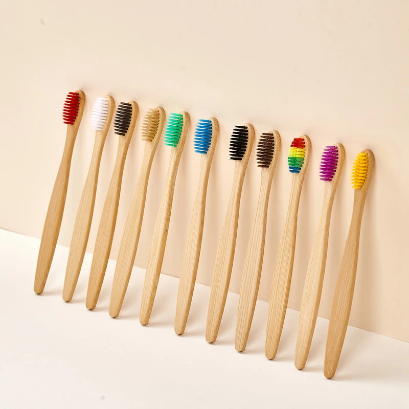 Bamboo Toothbrush Set - 5/10/20/30 шт. разноцветных бамбуковых зубных щеток