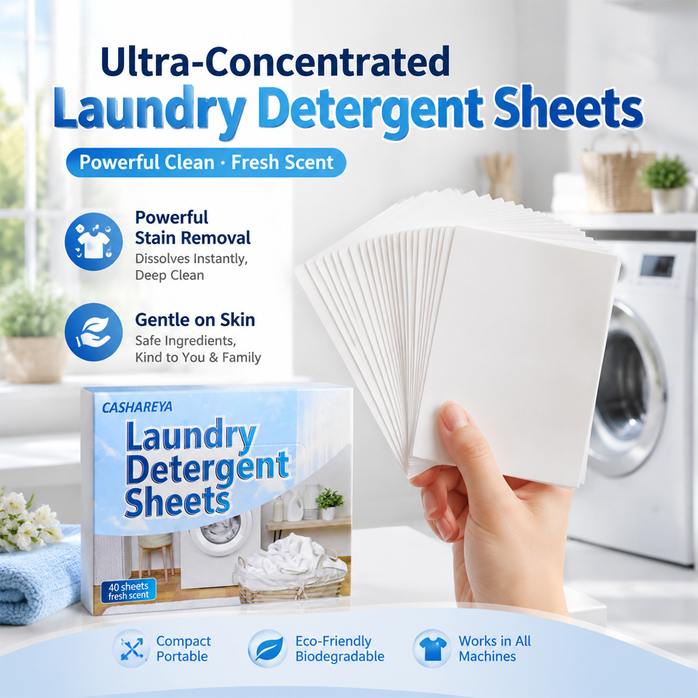 Laundry Strip Eco - CASHAREYA Концентрированные листы для стирки, 40