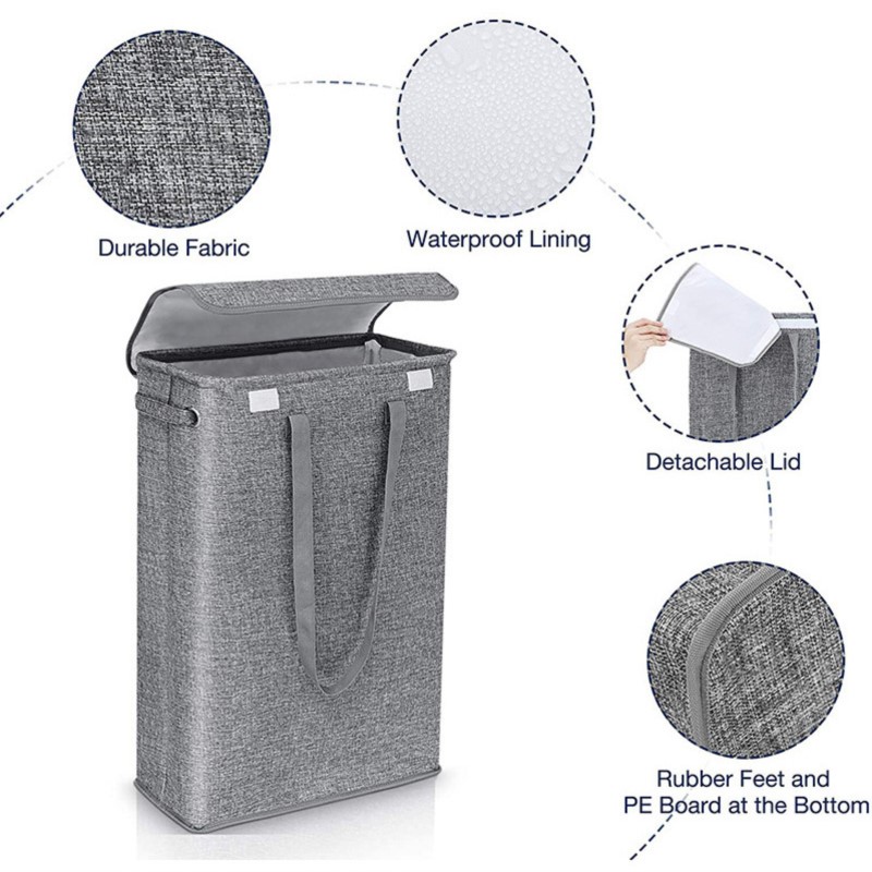 Корзина для белья из хлопка и  – обзор и цена Laundry Strip Eco