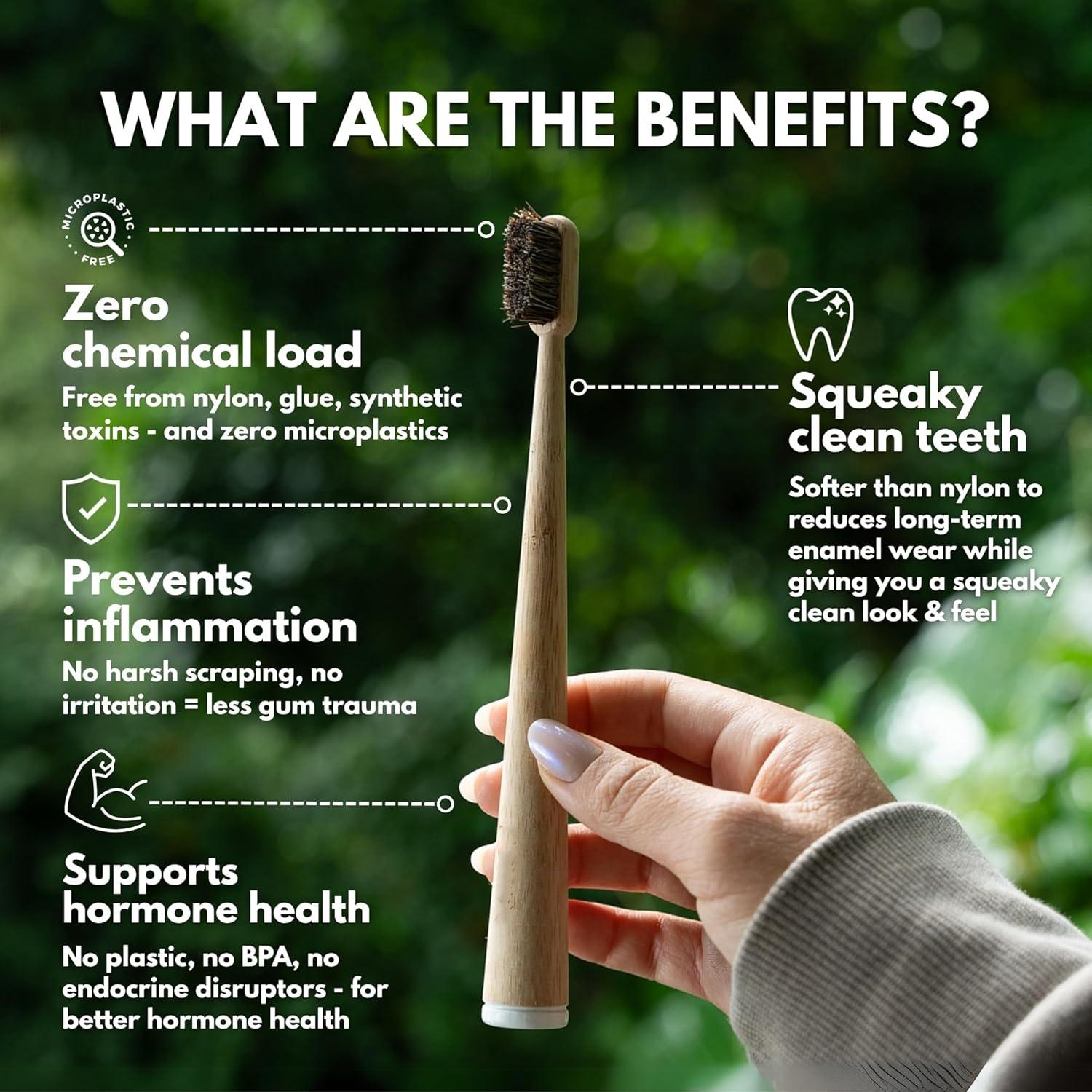 5 шт. бамбуковых зубных щеток  – обзор и цена Bamboo Toothbrush Set