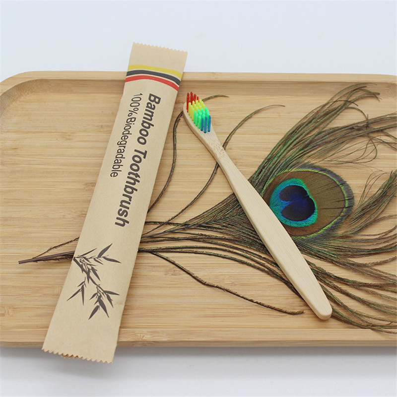 50/100Pcs настраиваемый логоти – обзор и цена Bamboo Toothbrush Set