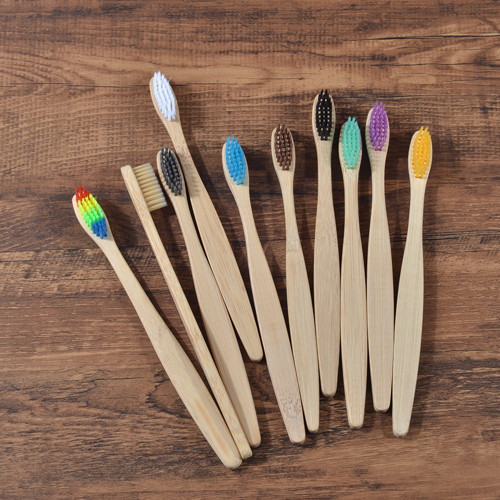 10 шт., красочные зубные щетки – обзор и цена Bamboo Toothbrush Set